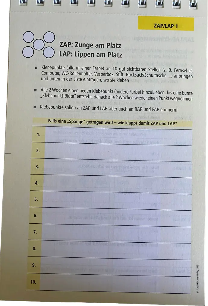 Inhalt: Zunge am Platz