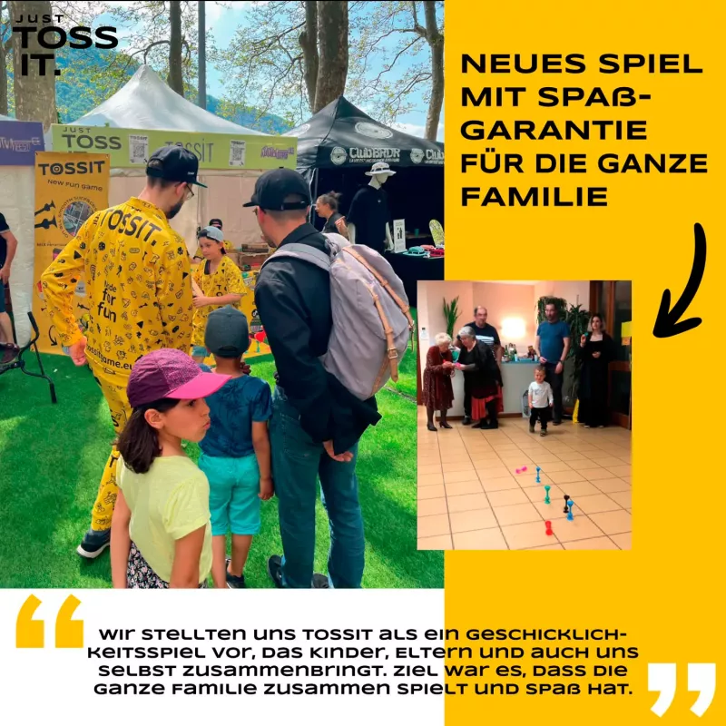 TOSSIT FAMILY PACK pink / lila / hellblau / gelb