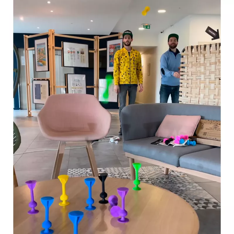 TOSSIT FAMILY PACK pink / lila / hellblau / gelb