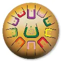 Tambu Steel Drum - matt gold