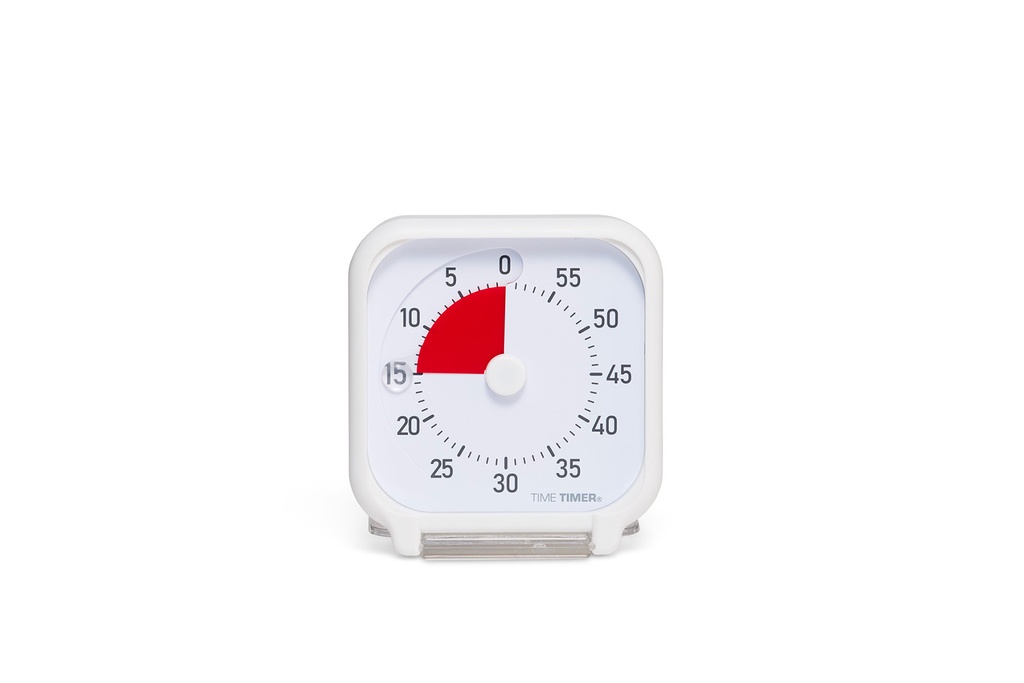 TimeTimer® Tischmodell weiss 7,5 x 7,5 cm