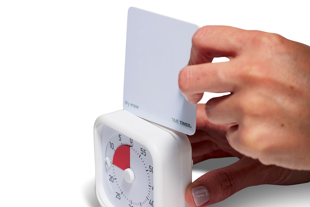 TimeTimer® Tischmodell weiss 7,5 x 7,5 cm