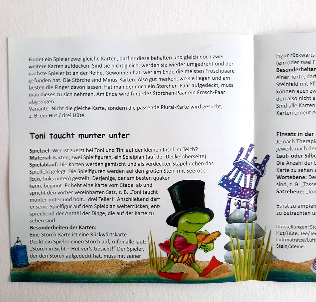 Toni taucht munter unter (Memo)