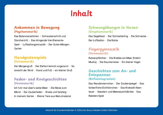 Motorik für Grundschulkinder