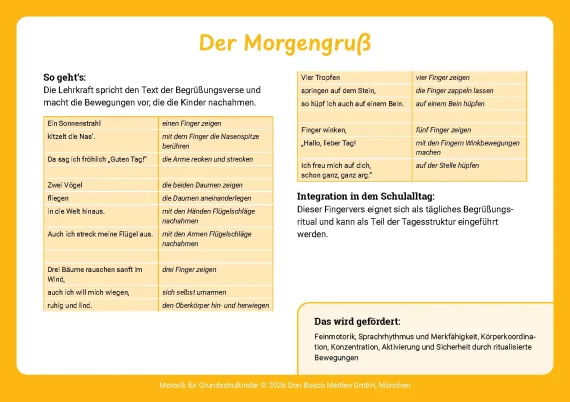 Motorik für Grundschulkinder