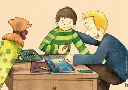 Die Schule ist ein großes Haus Kamishibai Bildkartenset 