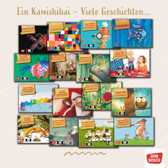 Die Schule ist ein großes Haus Kamishibai Bildkartenset 