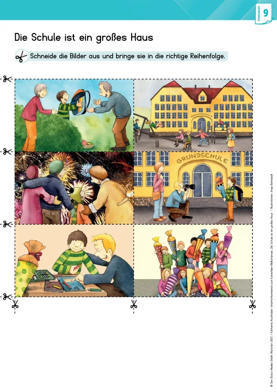 Unterrichtsmaterial zum Kamishibai-Bildkartenset: Die Schule ist ein großes Haus