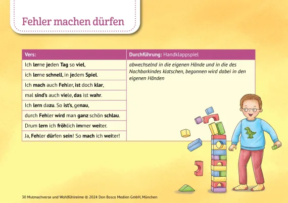 30 Mutmachverse und Wohlfühlreime