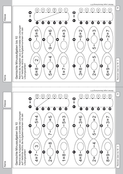 Rechnen üben bis 10 PDF 3