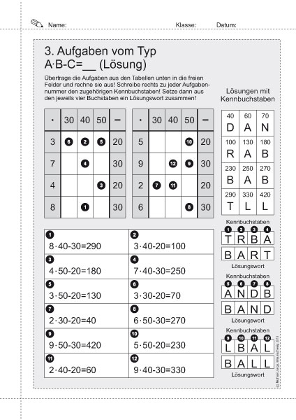 Vernetztes Kopfrechnen zum Zehner-1x1 PDF