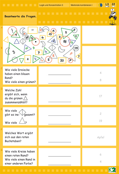 Max Lernkarten Logik und Konzentration 3