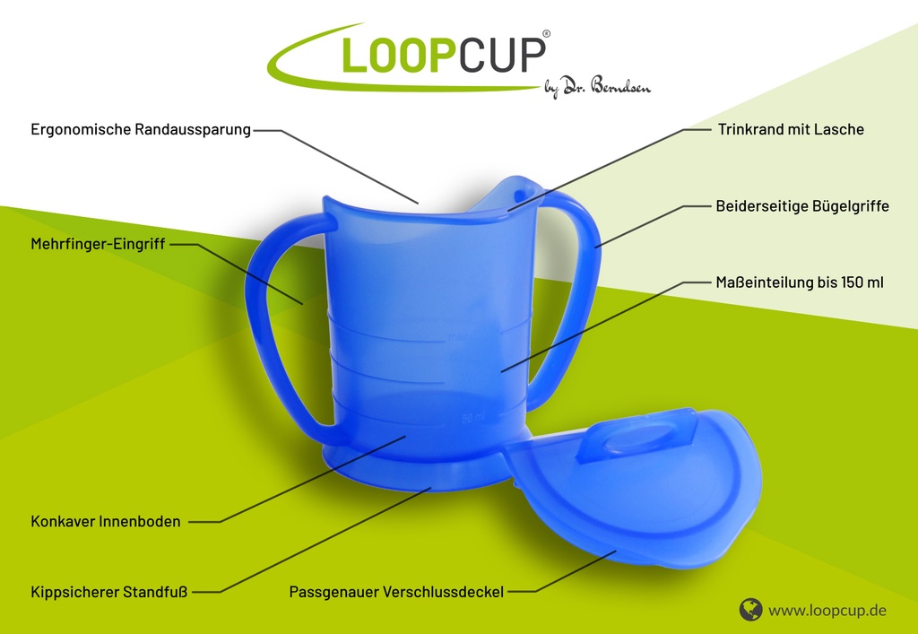 LOOPCUP Becher blau