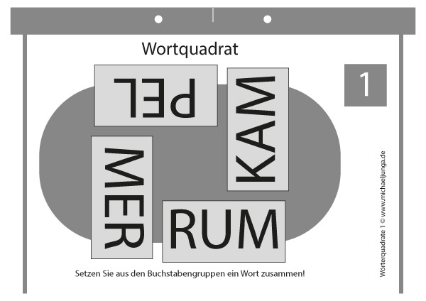 Wörterquadrate 1 PDF