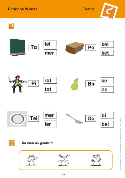 Lesepass für Starter Einfache Wörter PDF