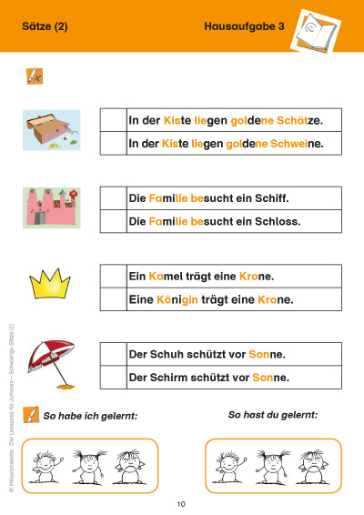 Lesepass für Junioren Schwierige Sätze PDF