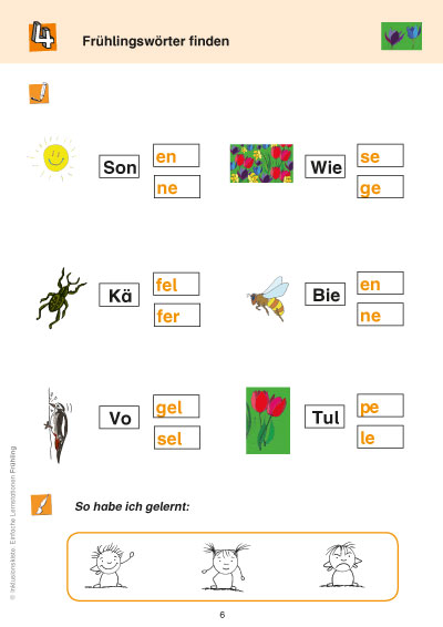 Einfache Lernstationen Frühling PDF