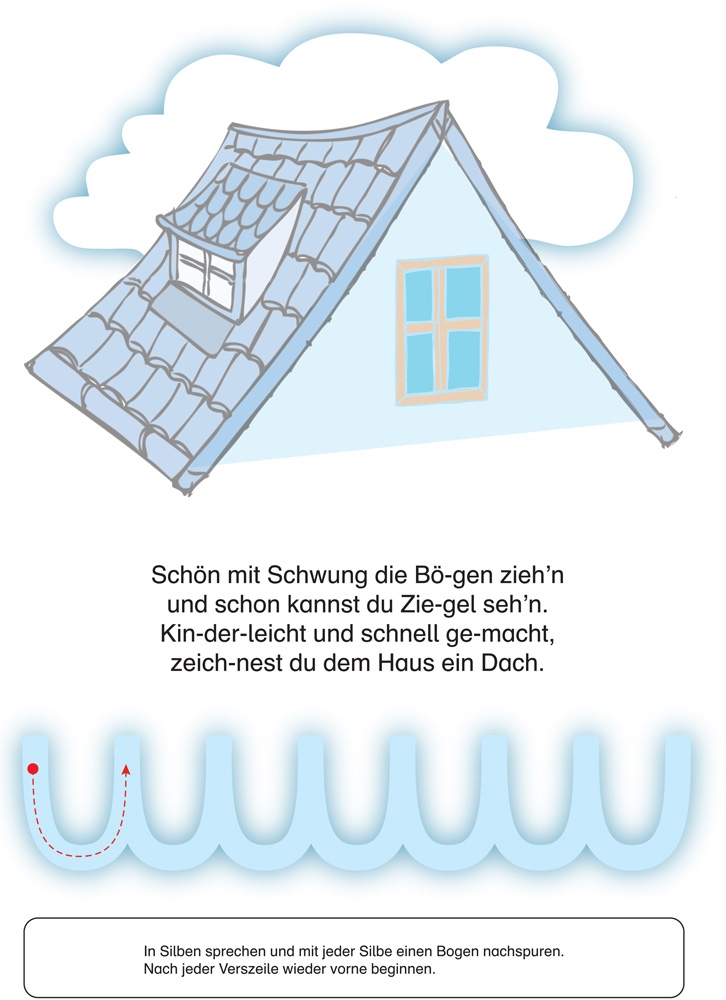 Schwungübungsbuch - mit Reimen