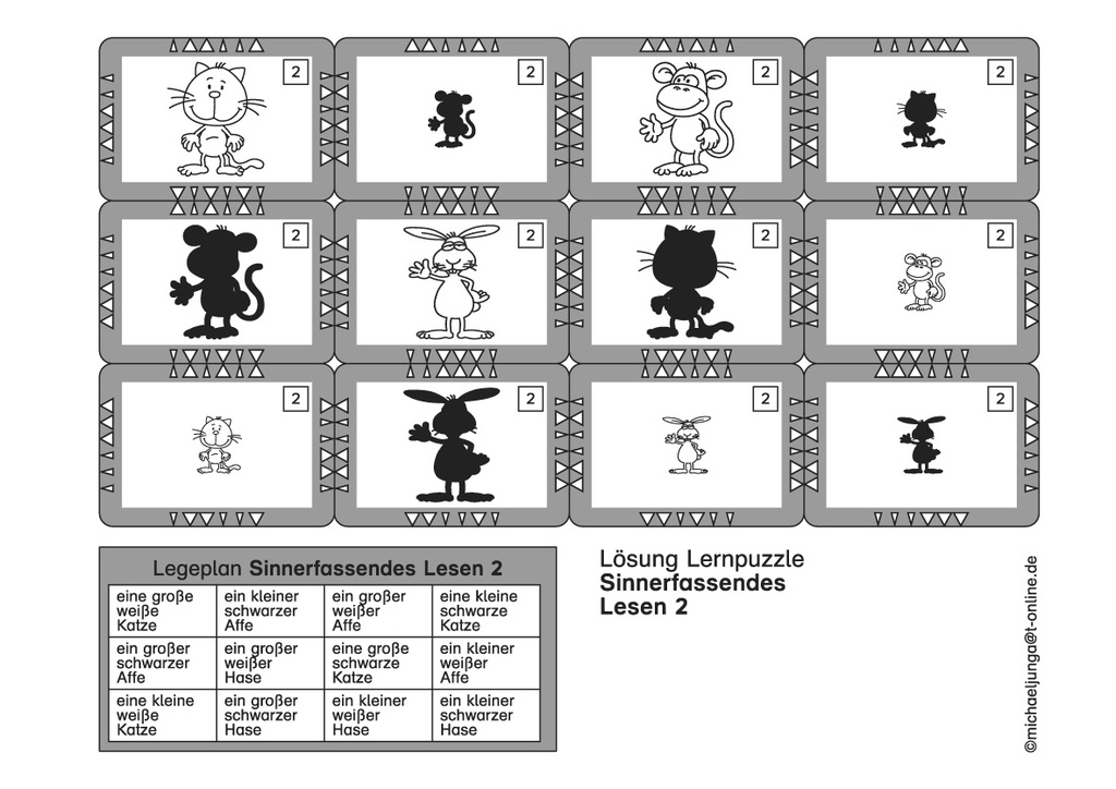 Lernpuzzle Teil 1: Sinnerfassendes Lesen PDF