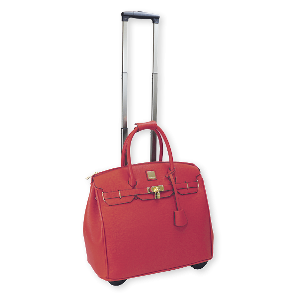 Handtaschen-Trolley "Bella", rot