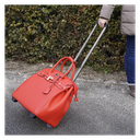 Handtaschen-Trolley "Bella", rot