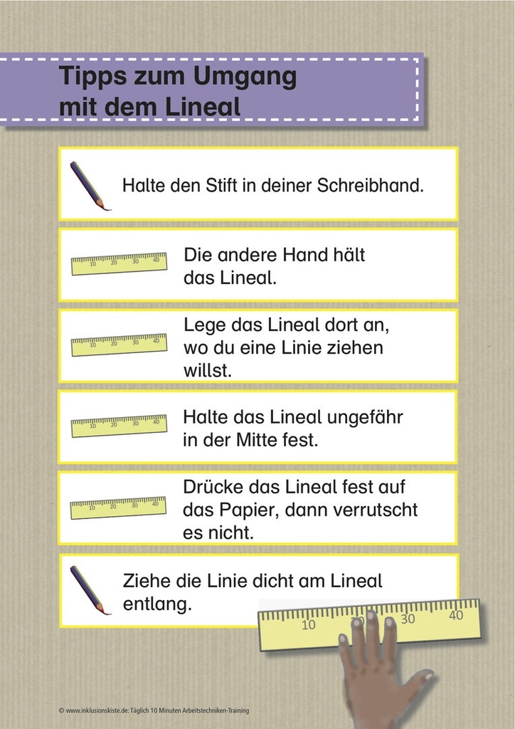 Arbeitstechniken-Training: Lineal PDF