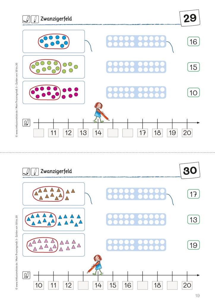 Mein Trainingsheft 3 - Zahlen von 10 bis 20 PDF