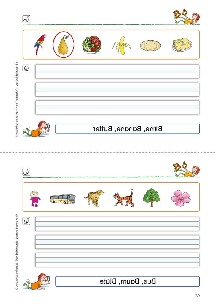 Mein Trainingsheft: Laut und Buchstabe B b PDF