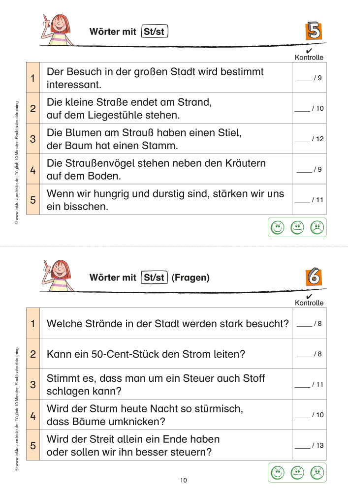 Rechtschreibtraining Satz des Tages (Klasse 3/4) E-Book