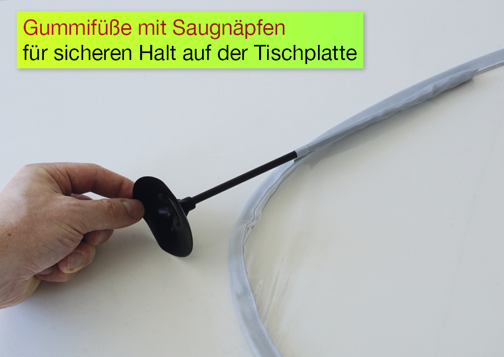 Hygiene-Schutzwand 3-teilig, U- und Z-Form, transparent