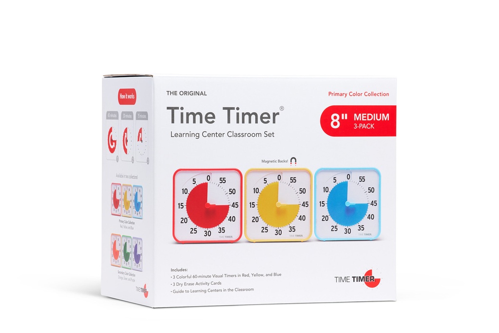 Gruppen TimeTimer 19 x 19 cm 3er-Set Farbkollektion 1