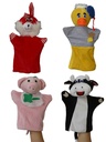 Handpuppen 4er-Set Tiere