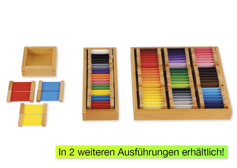 Farbtäfelchen, Satz 2, 11 Paare "Montessori Premium"