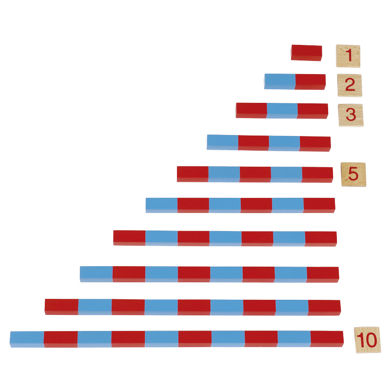 Kleine Numerische Stangen "Montessori Premium"