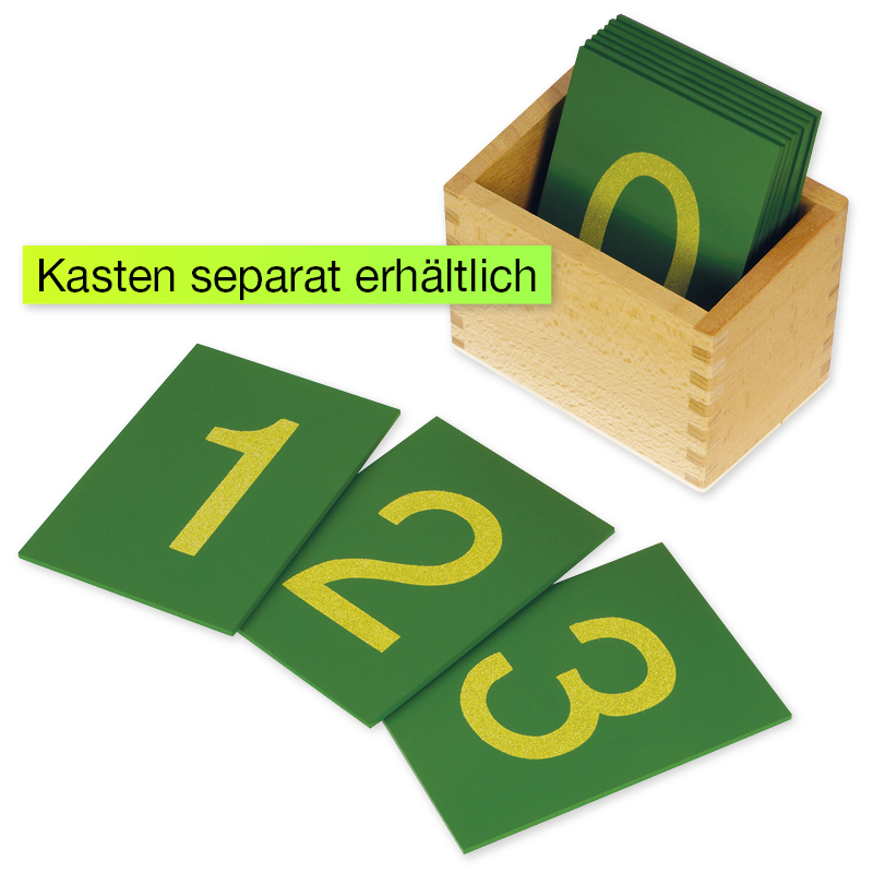 Sandpapier Ziffern "Montessori Premium"