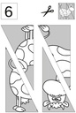 Puzzles ausschneiden, aufkleben und ausmalen PDF