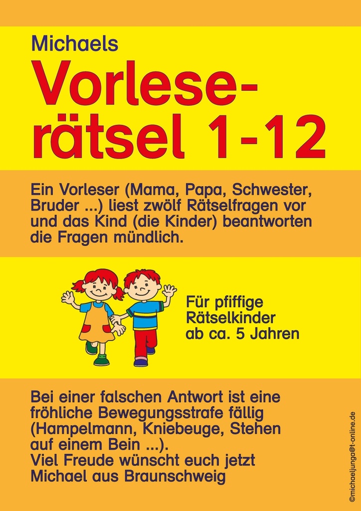 Michaels Vorleserätsel 1-12 PDF