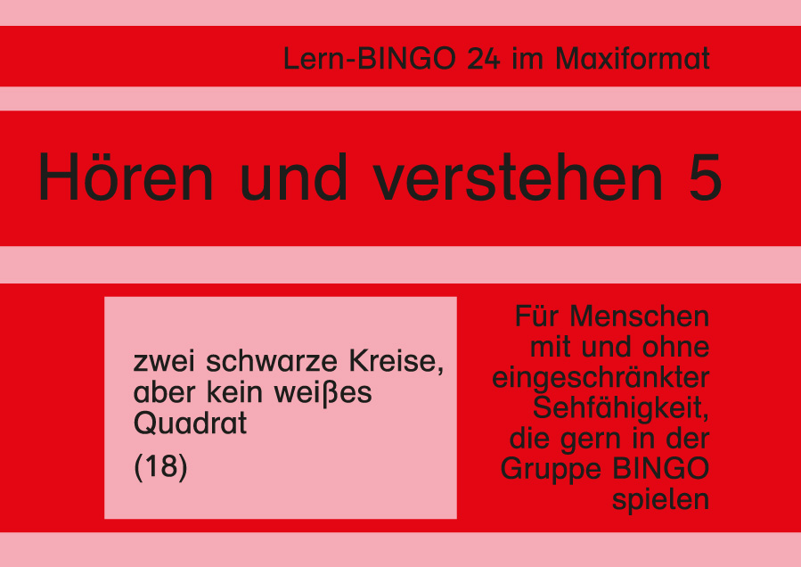 Lern-BINGO 24 Hören und verstehen 5 PDF