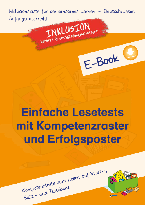 Einfache Lesetests mit Kompetenzraster und Erfolgsposter E-Book