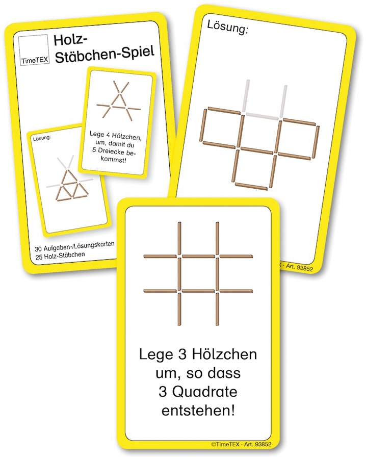 Holzstäbchen Denkspiel