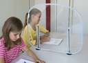 Einfache Hygiene-Schutzwand, transparent*