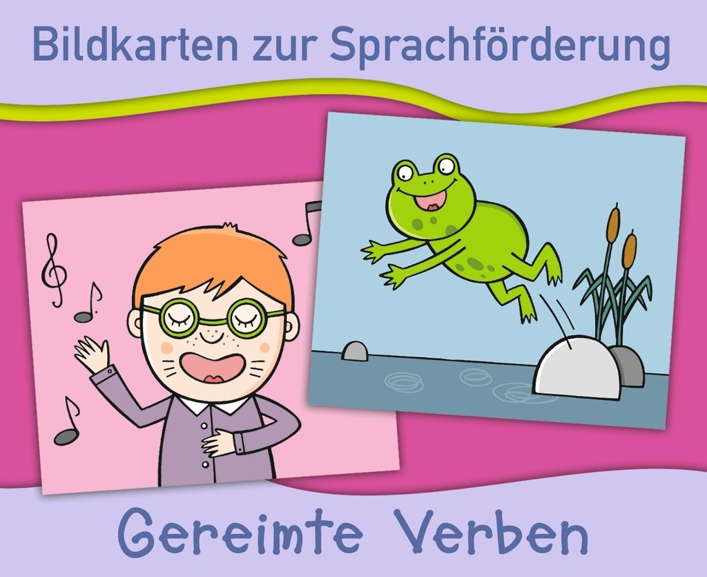 Bildkarten Gereimte Verben*