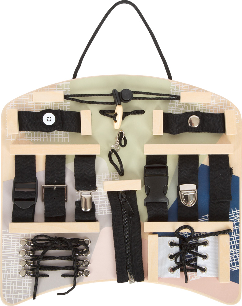 Busy Board Motorikbrett Verschlüsse und Befestigung