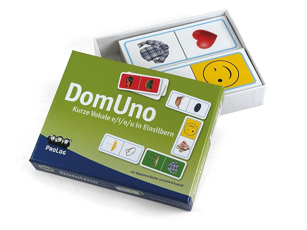 DomUno: Kurze Vokale i/e/o/u in Einsilbern