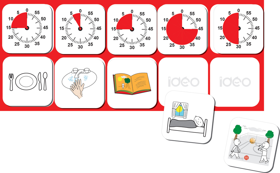 TimeTimer® Magnetplatte für 10 Piktogramme