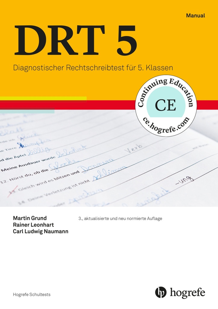 DRT 5 Diagnostischer Rechtschreibtest für 5. Klassen