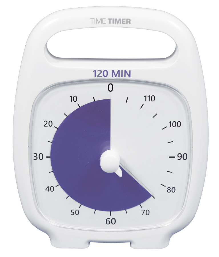 TimeTimer® PLUS weiss 120 Minuten