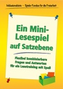 Mini-Lesespiel auf Satzebene PDF